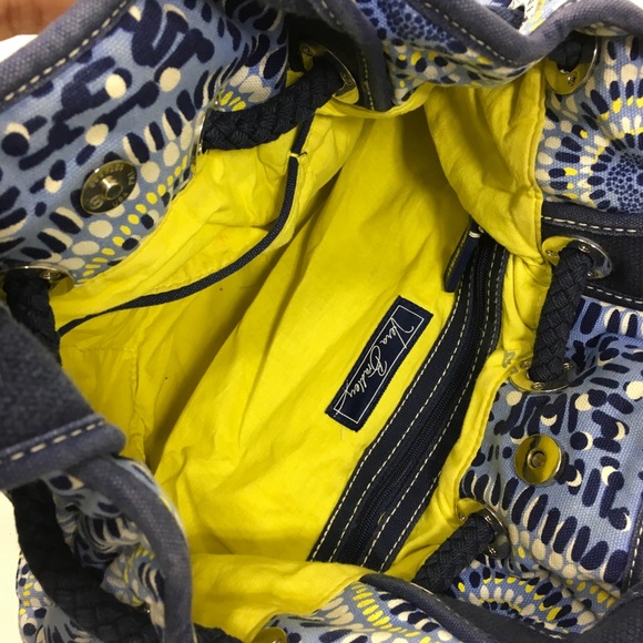 Vera Bradley | Blue Yellow Purse - Picture 3 of 7
